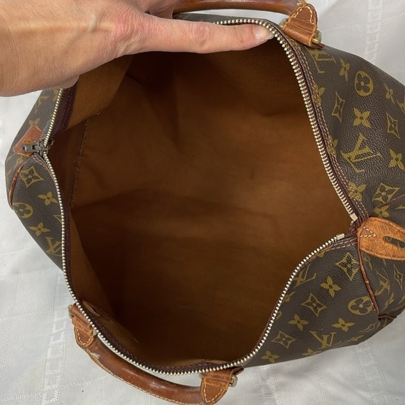 Vintage Louis Vuitton Monogram Large Speedy 40 Bag Duffle Duffel Travel Classic - Picture 13 of 16